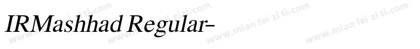 IRMashhad Regular字体转换